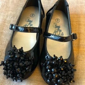 Sweat Pea & Lilli Black Patent Leather Dress Shoes